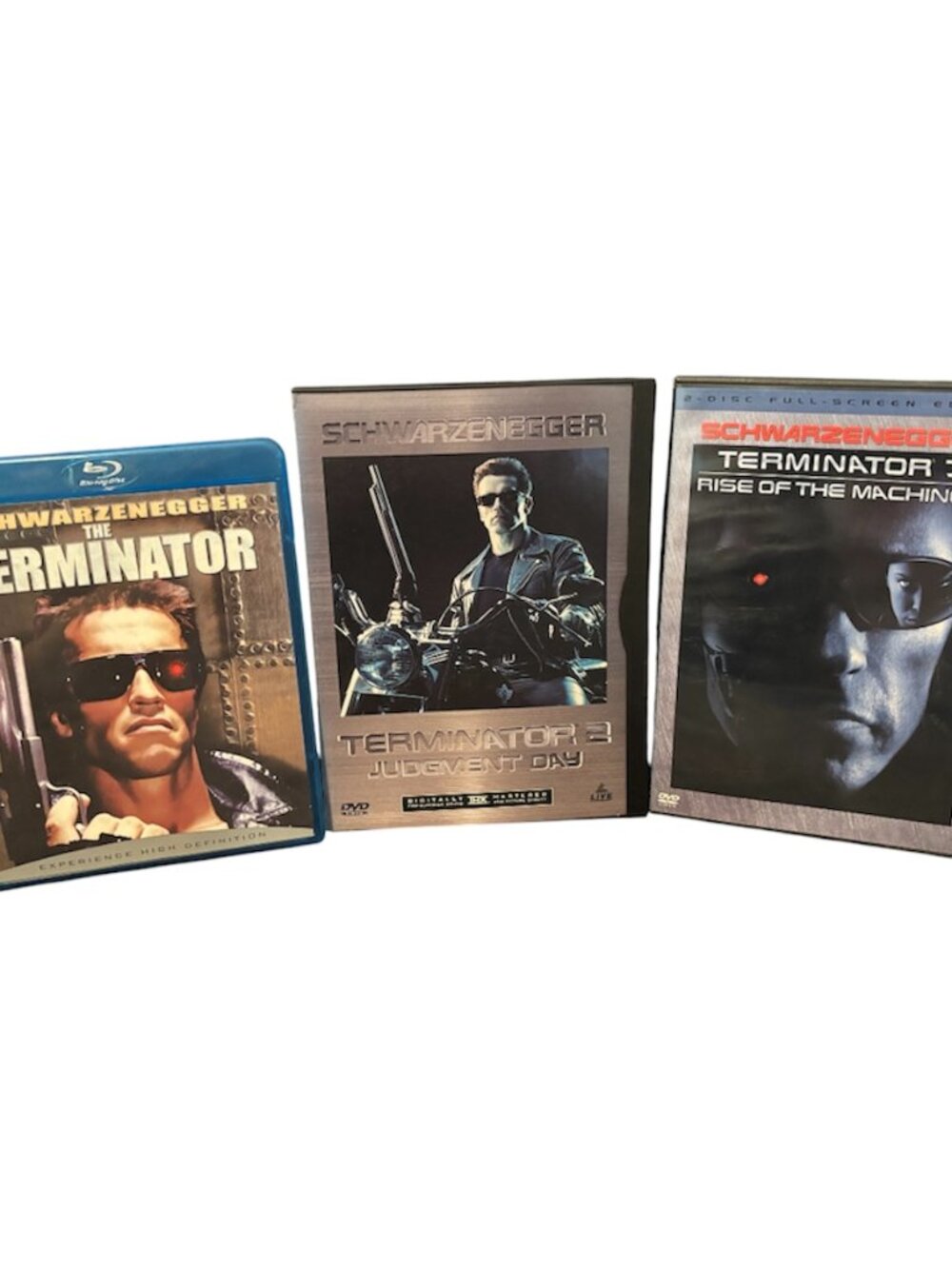Terminator Trilogy DVD Lot Terminator / T2 / Rise of The Machines (GOOD)